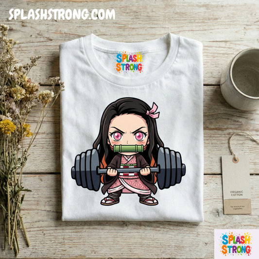 Nezuko Kamado Strong | Polera 100% Algodón