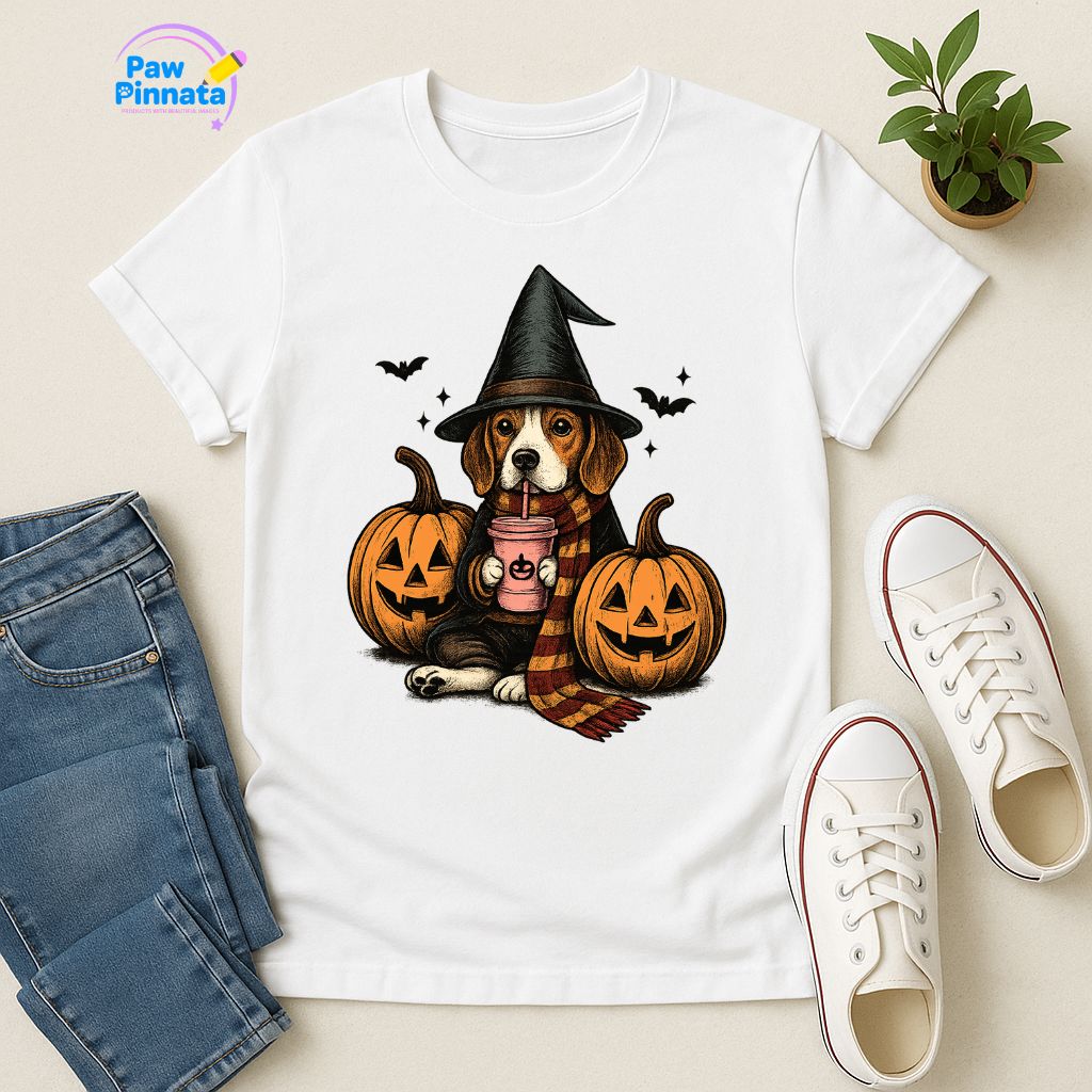 Polera Unisex Style| Beagle | 100% Algodón| Dog Lover| Cat Lover| Magico| Estilo Escuela Magica