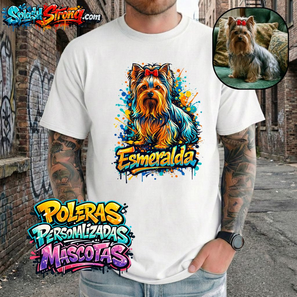 Polera Personalizada Mascota - Estilo Urbano | 100% Algodon Unisex