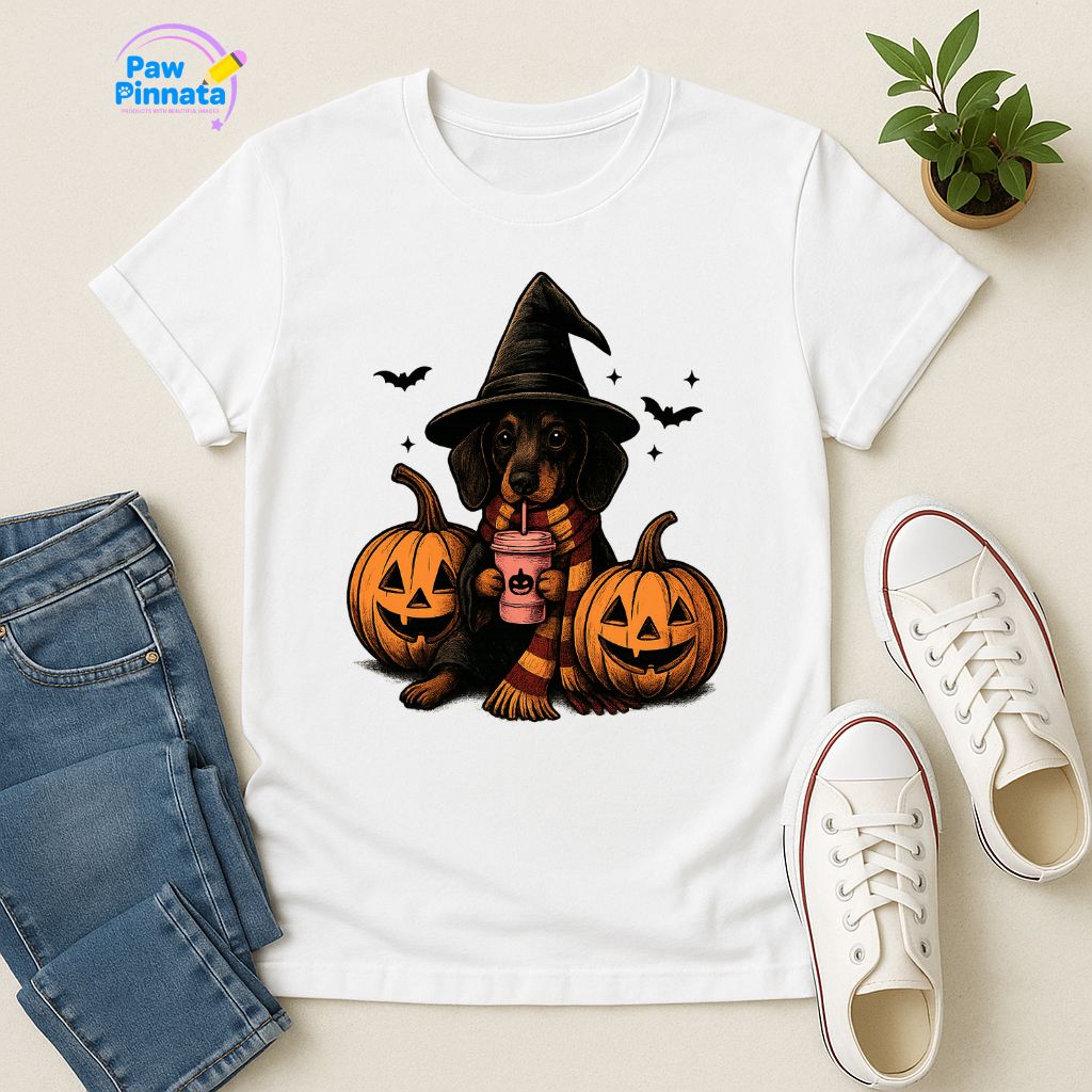 Polera Unisex Style| dachshund (Salchicha) | 100% Algodón| Dog Lover| Cat Lover| Magico| Estilo Escuela Magica