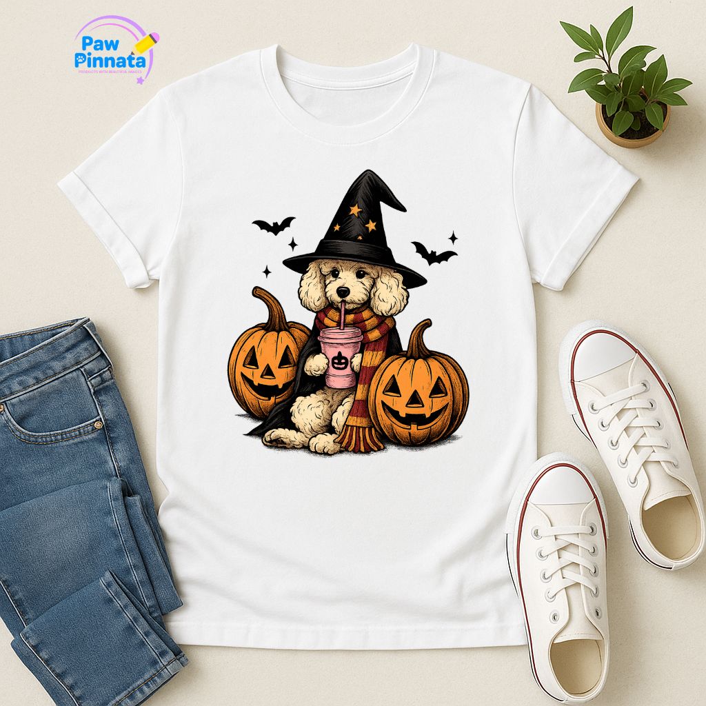 Polera Unisex Style| Poodle | 100% Algodón| Dog Lover| Cat Lover| Magico| Estilo Escuela Magica