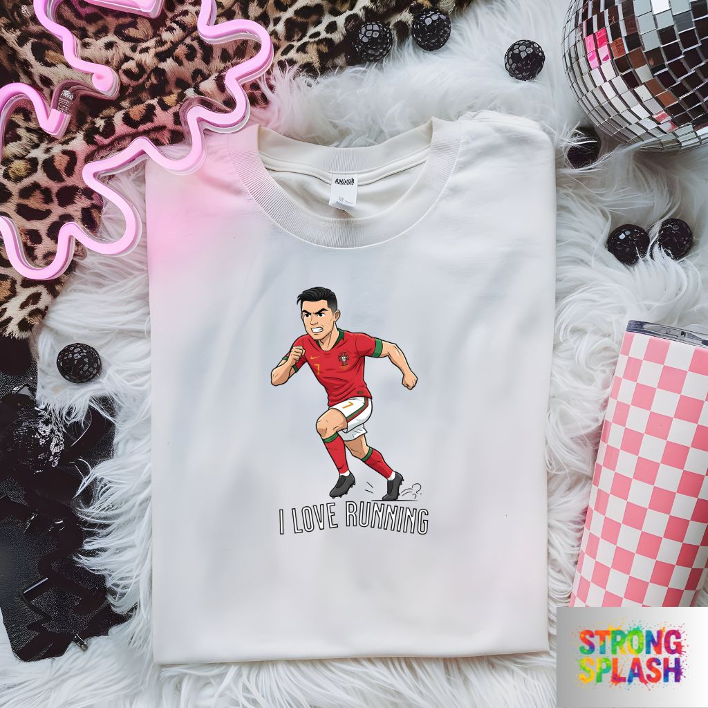 Cristiano Ronaldo I love Running | Polera 100% Algodón