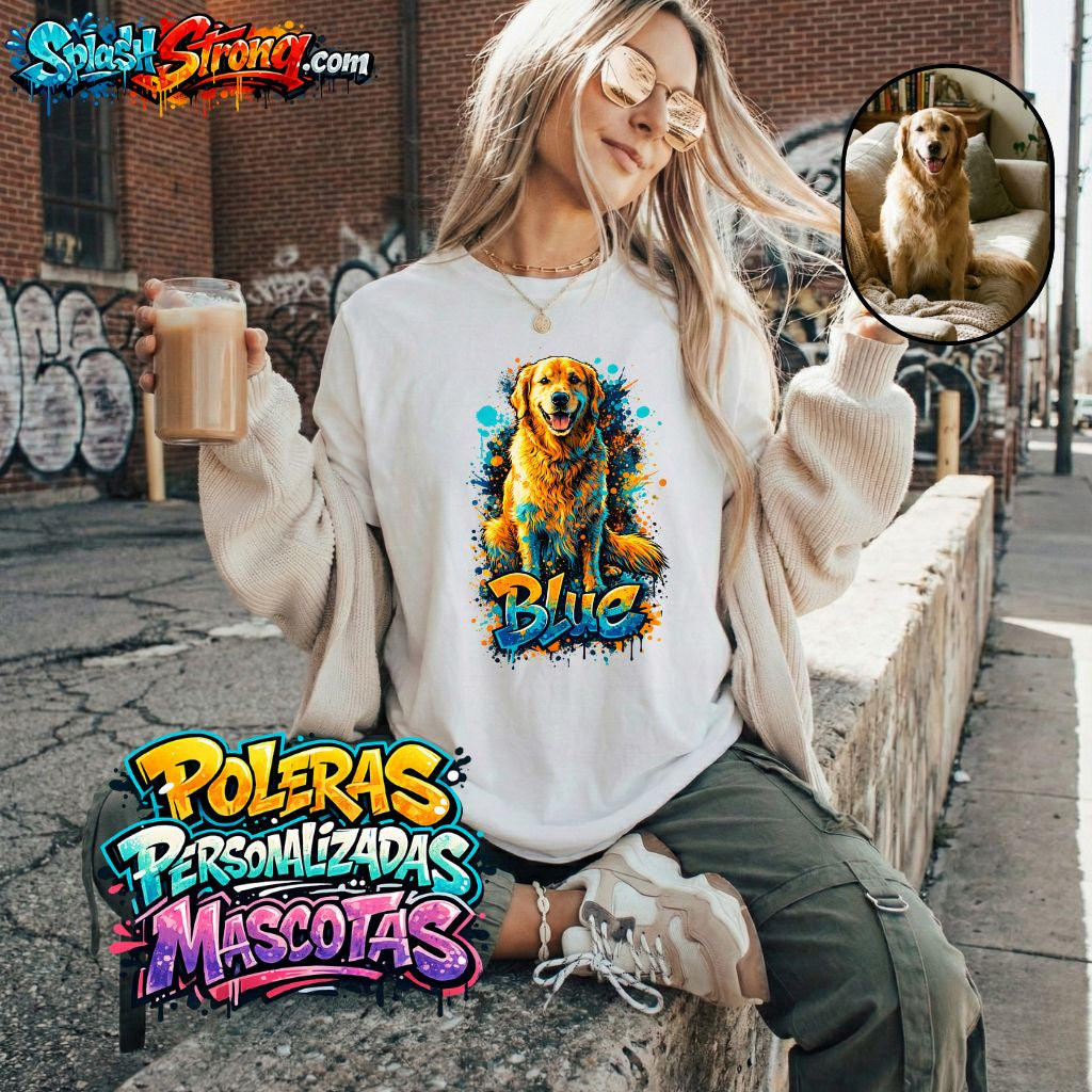 Polera Personalizada Mascota - Estilo Urbano | 100% Algodon Unisex
