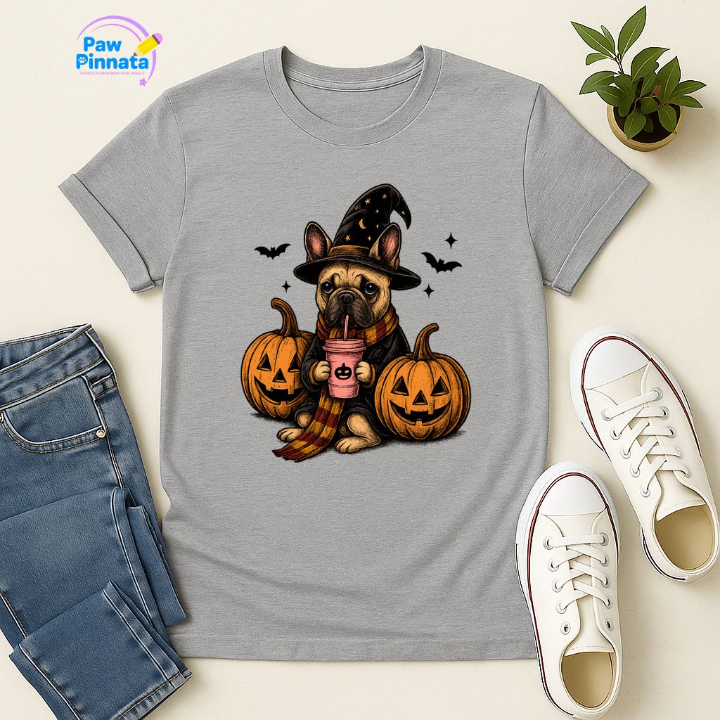 Polera Unisex Style| Bulldog Frances | 100% Algodón| Dog Lover| Cat Lover| Magico| Estilo Escuela Magica