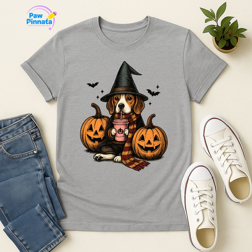 Polera Unisex Style| Beagle | 100% Algodón| Dog Lover| Cat Lover| Magico| Estilo Escuela Magica