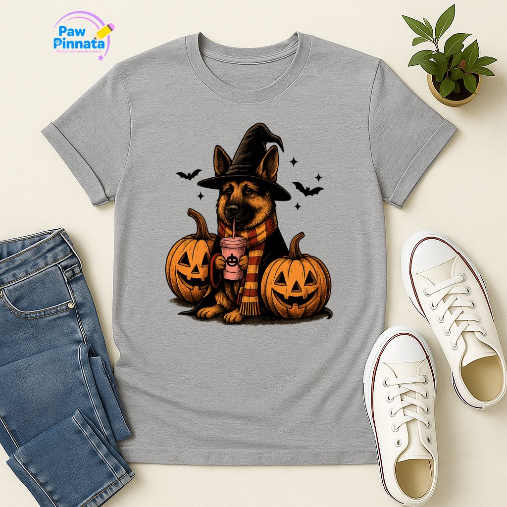 Polera Unisex Style| Pastor Alemán | 100% Algodón| Dog Lover| Cat Lover| Magico| Estilo Escuela Magica