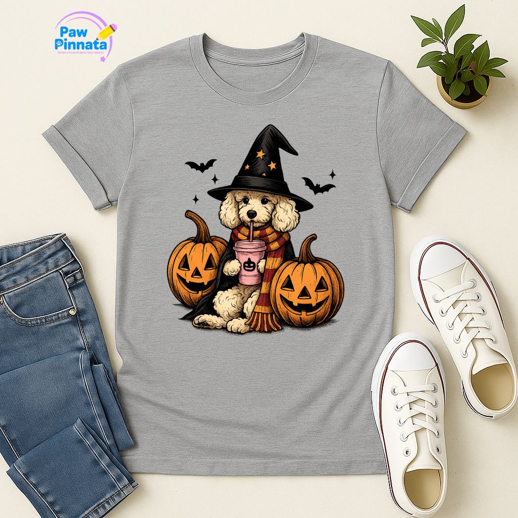 Polera Unisex Style| Poodle | 100% Algodón| Dog Lover| Cat Lover| Magico| Estilo Escuela Magica