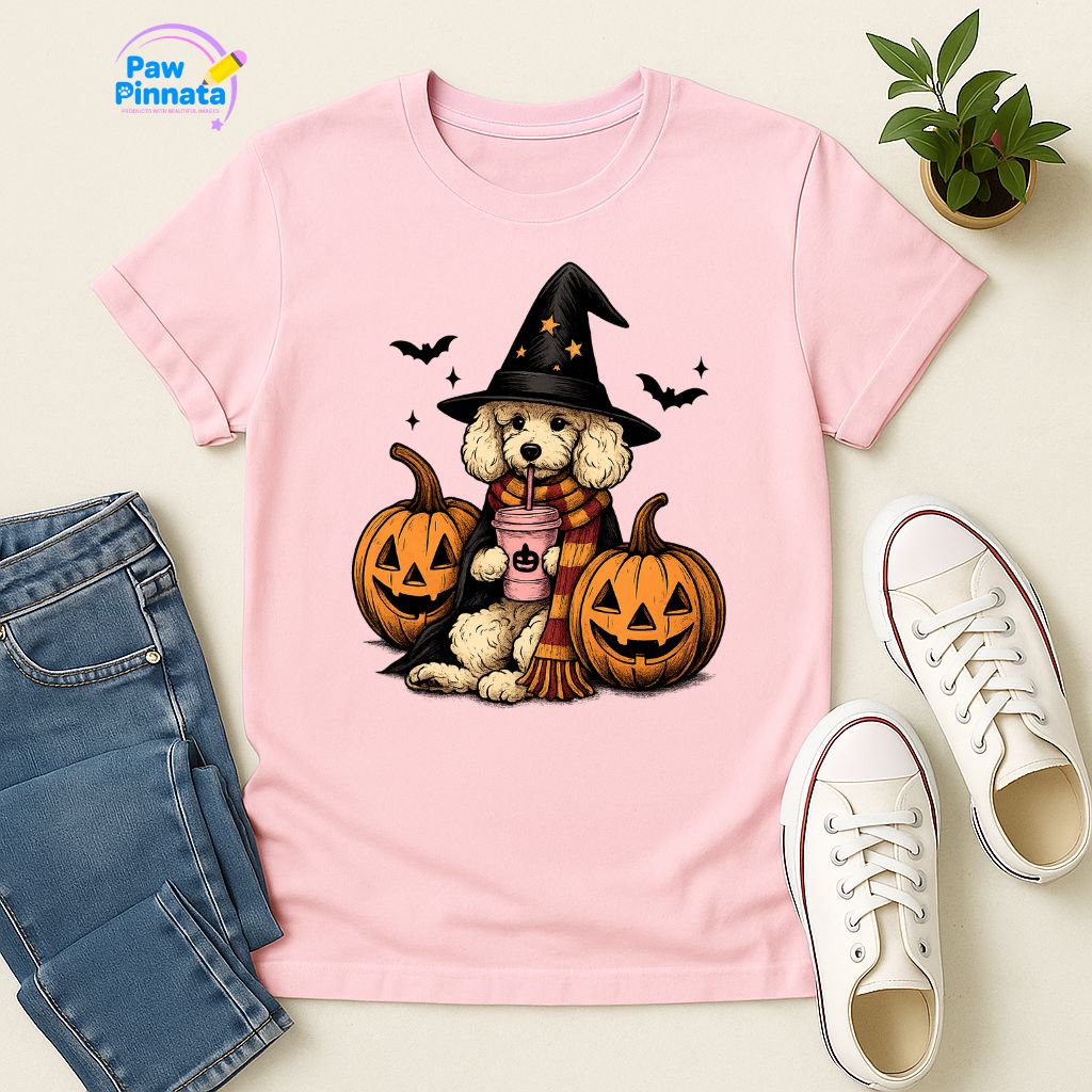 Polera Unisex Style| Poodle | 100% Algodón| Dog Lover| Cat Lover| Magico| Estilo Escuela Magica