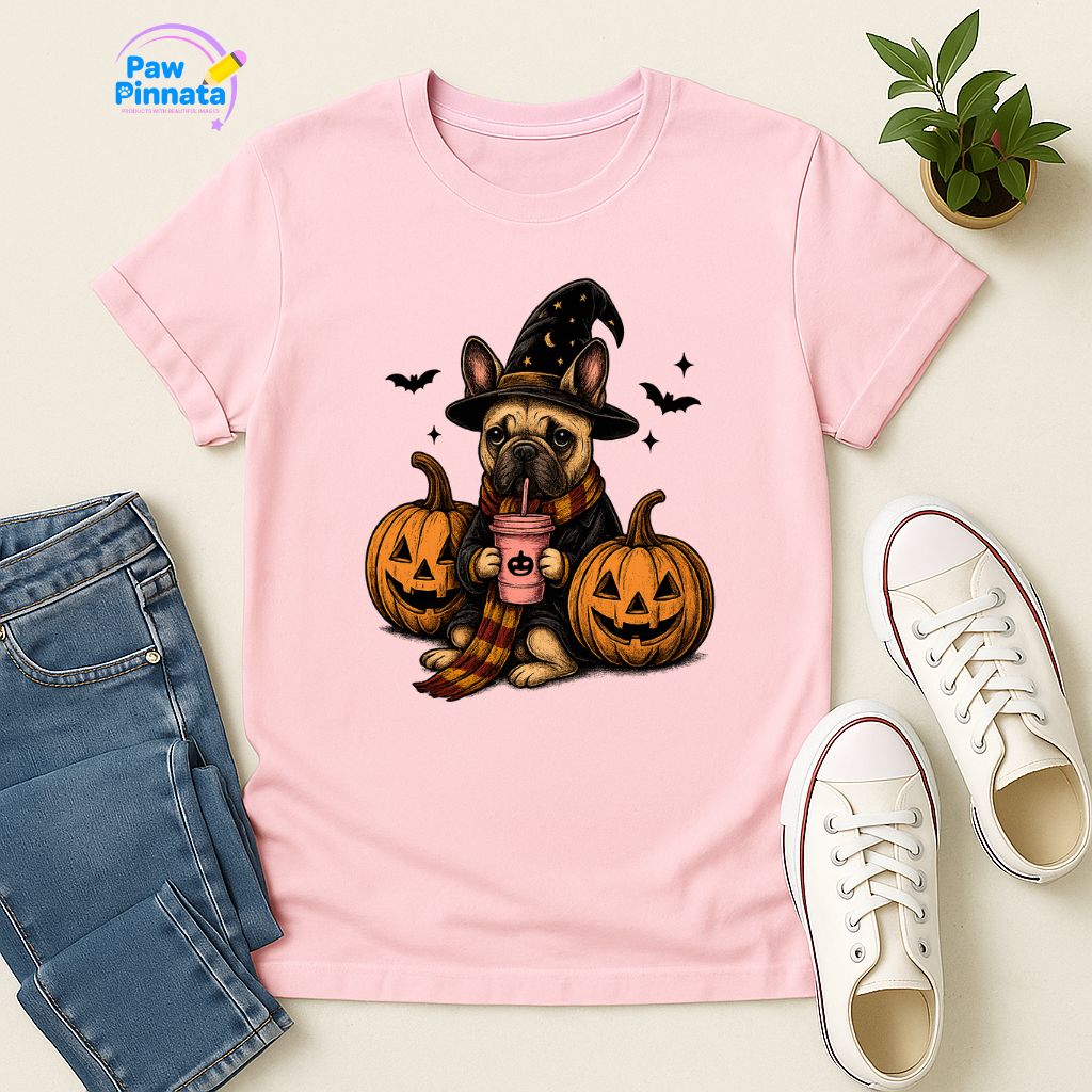 Polera Unisex Style| Bulldog Frances | 100% Algodón| Dog Lover| Cat Lover| Magico| Estilo Escuela Magica