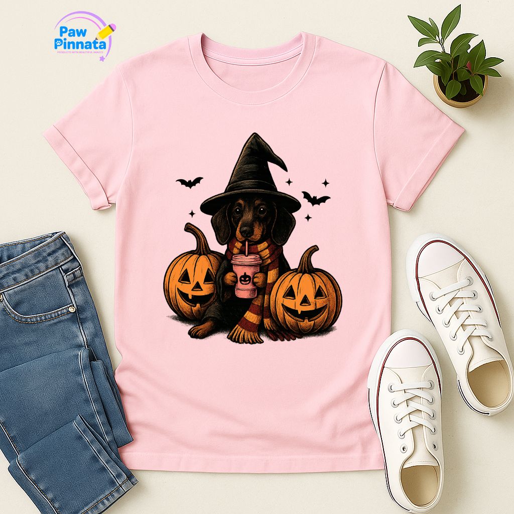 Polera Unisex Style| dachshund (Salchicha) | 100% Algodón| Dog Lover| Cat Lover| Magico| Estilo Escuela Magica