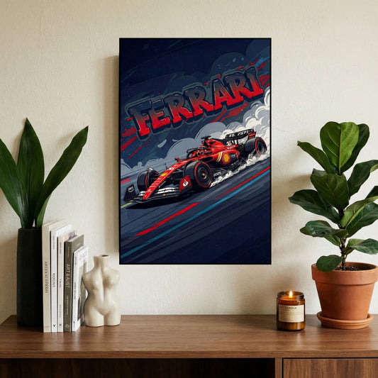 Cuadro decorativo - Diseños Tematicos- Ferrari
