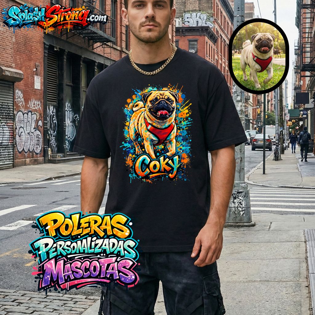 Polera Personalizada Mascota - Estilo Urbano | 100% Algodon Unisex