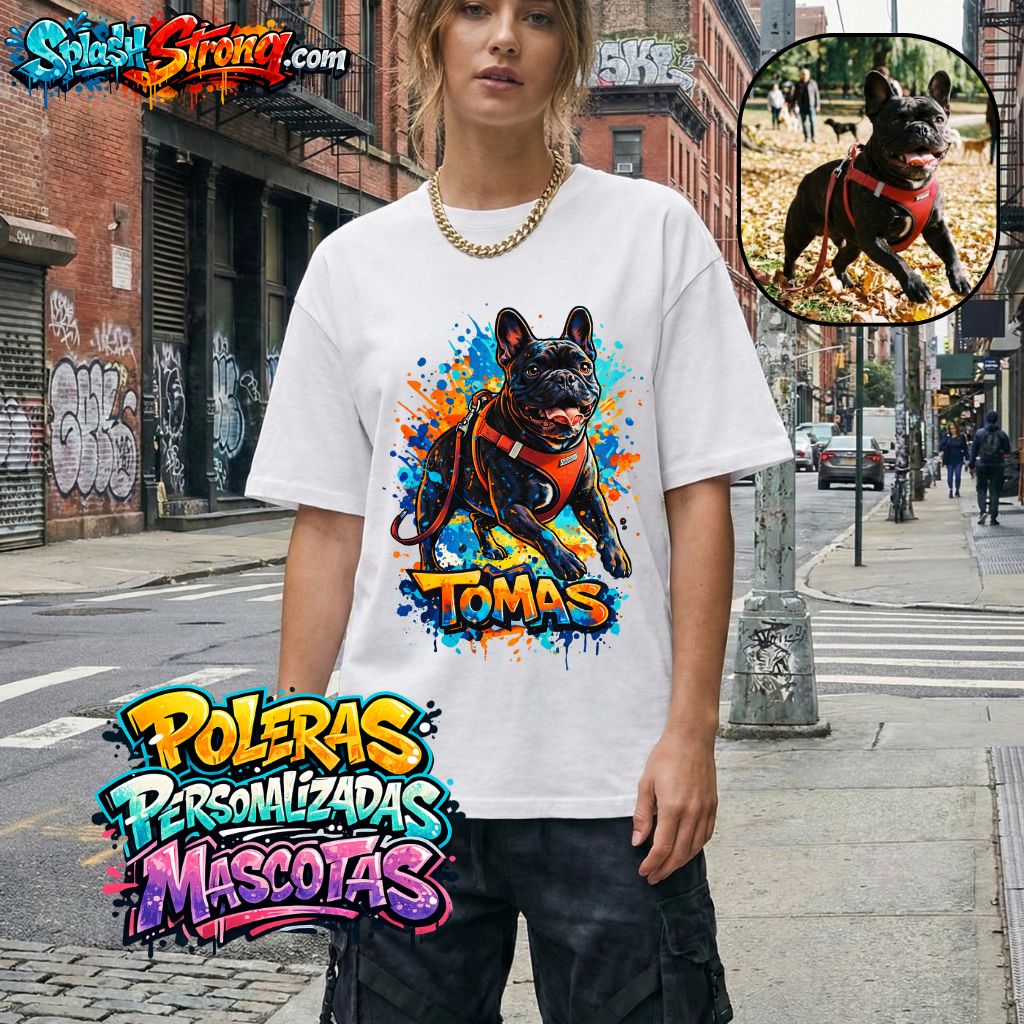 Polera Personalizada Mascota - Estilo Urbano | 100% Algodon Unisex