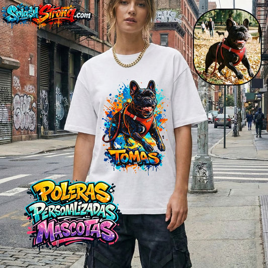 Polera Personalizada Mascota - Estilo Urbano | 100% Algodon Unisex