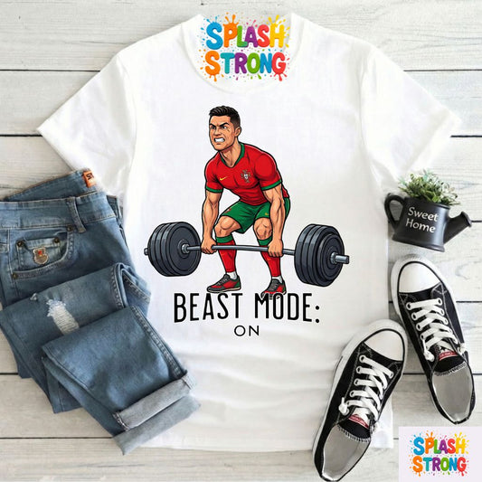 Cristiano Ronaldo Beast Mode ON | Polera 100% Algodón
